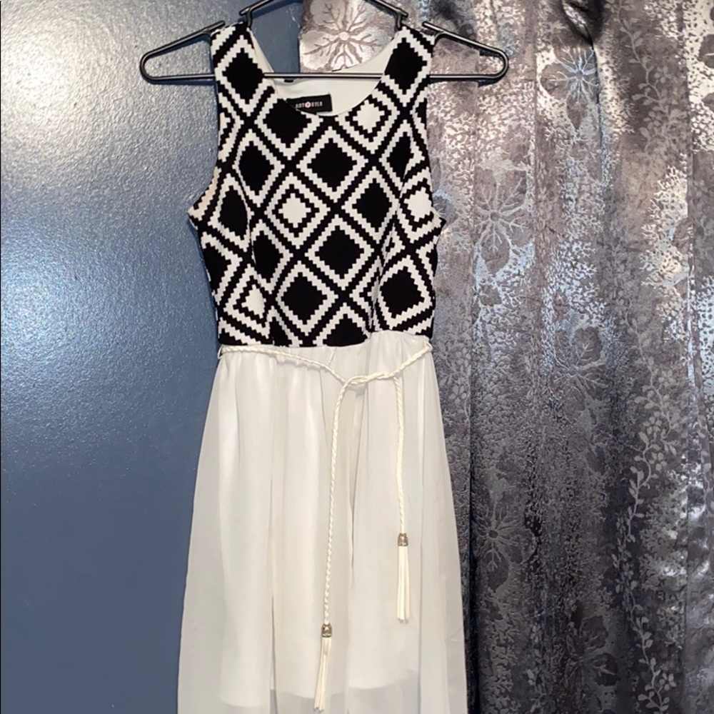 Black and white dress